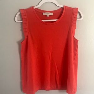 Loft Small Coral Pink Tank Top